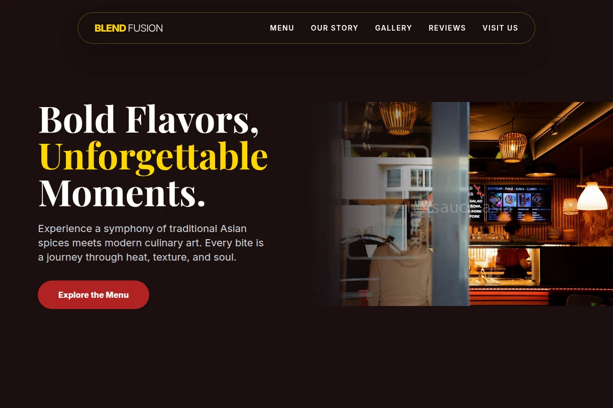 Blend Asian Fusion Food