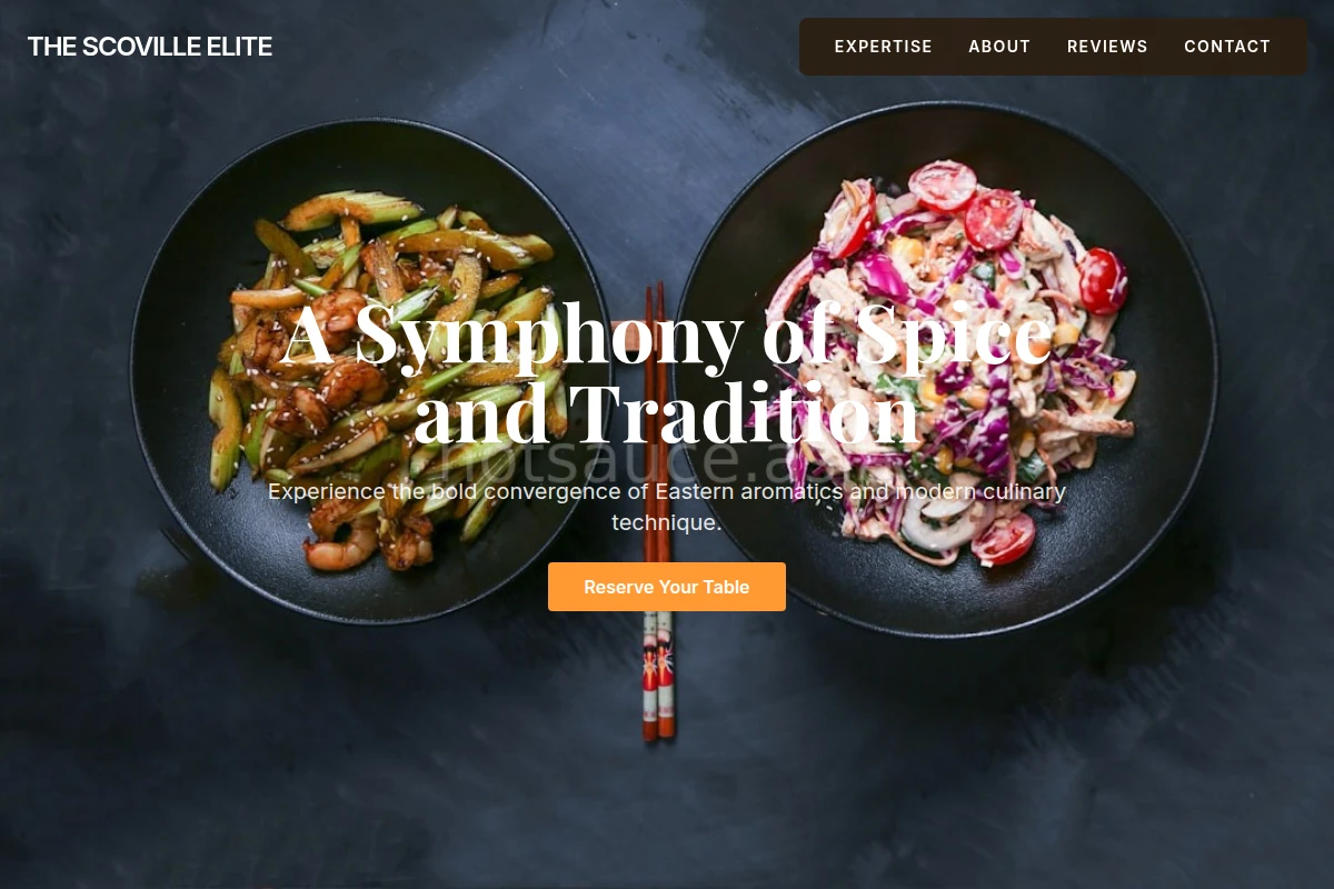 Red Asian Fusion Food