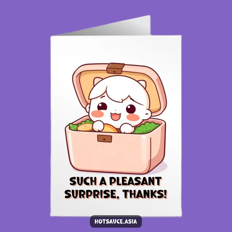 Free Printable Thank You Card: Bento Box Surprise - Downloadable Gratitude!