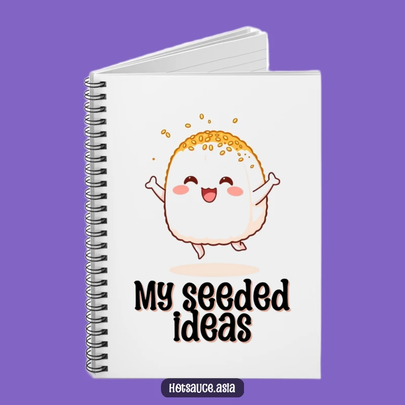 Funny Onigiri Notebook: Delighted Leaping Rice Ball Journal Gift Idea