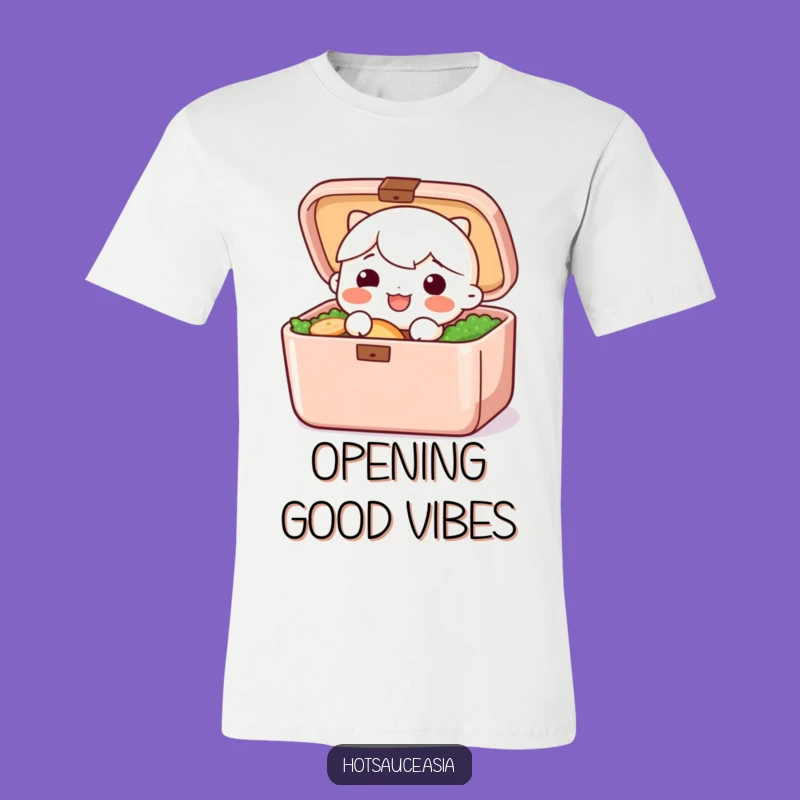 Funny Bento Box T-Shirt: Playful Surprise Opening Tee for Foodie Fun